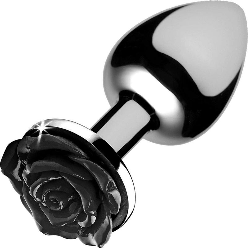 BUTT PLUG ANAL COM ROSA PRETA