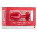 PLUG ANAL DIAMOND BUTT PLUG VERMELHO