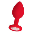 PLUG ANAL DIAMOND BUTT PLUG VERMELHO