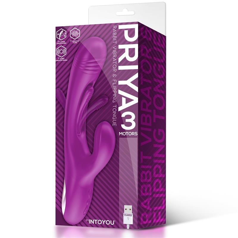 VIBRADOR CLITORIANO PRIYA COM LÍNGUA COM MOVIMENTO DE INVERSÃO