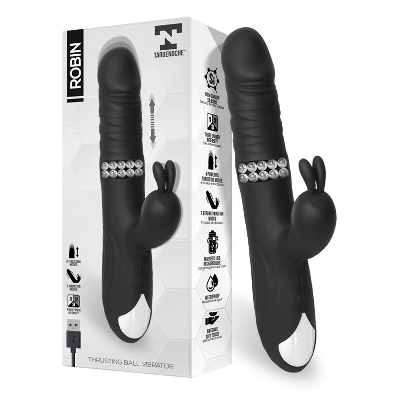 VIBRADOR ROBIN ROTATIVO DE SILICONE