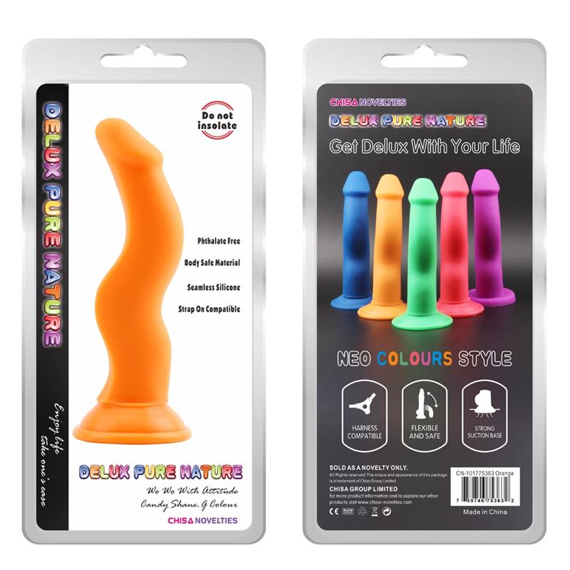 DILDO DE SILICONE CURVATURA