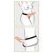 STRAP-ON OCO COM TESTÍCULOS 9" FETISH FANTASY SERIES BRANCO