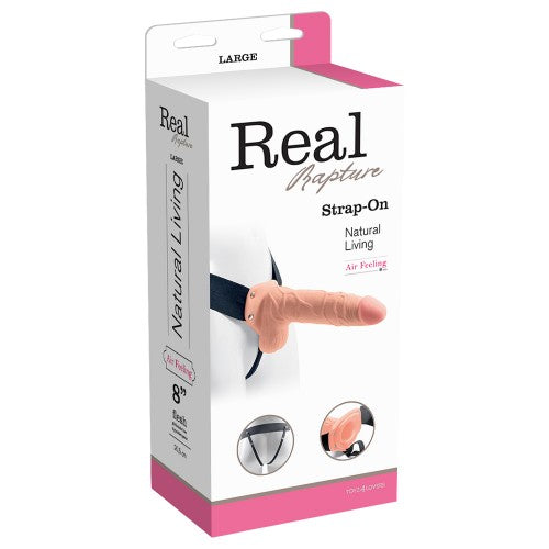 STRAP-ON OCO COM TESTÍCULOS REAL RAPTURE AIR FEELING 8"