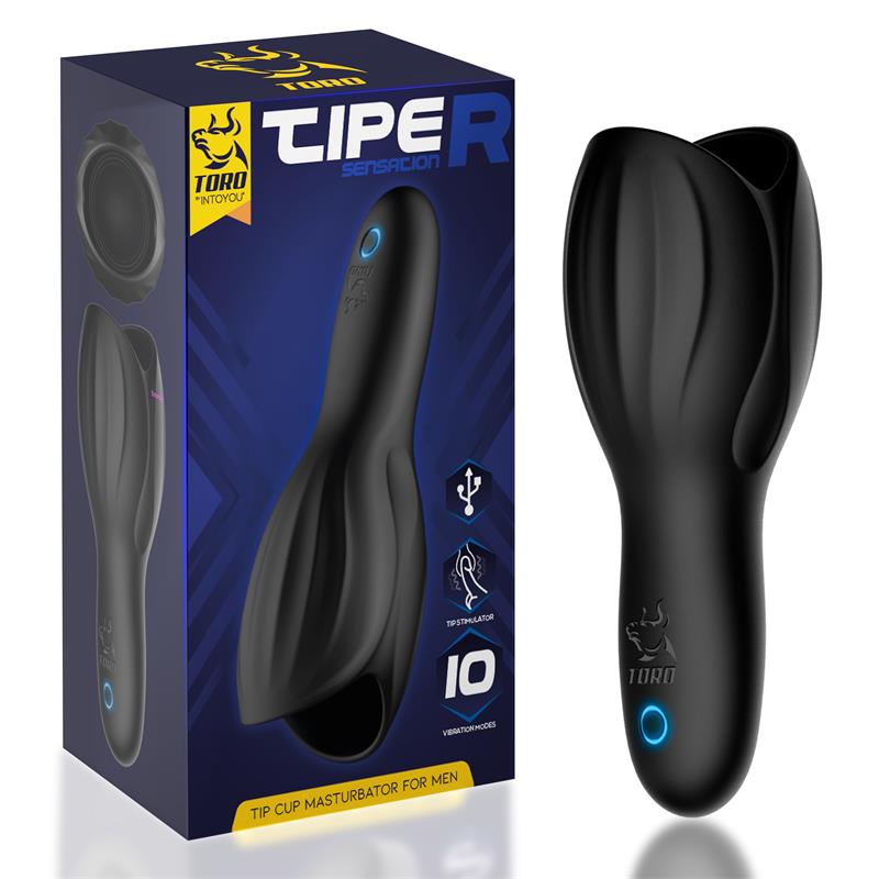 MASTURBADOR TORO TIPER TIP CUP PARA HOMENS SILICONE USB