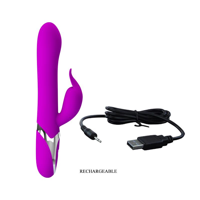 VIBRADOR COM FUNÇÃO INSUFLÁVEL PRETTYLOVE 23,7 CM