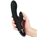 VIBRADOR O-SENSUAL COM ESTIMULADOR CLITORIANO PRETO