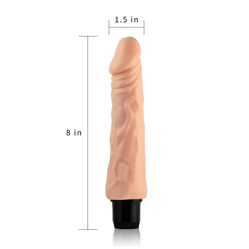 VIBRADOR REALISTICO REAL FEEL 8" FLESH