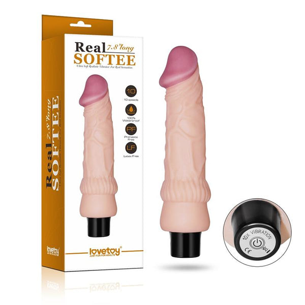 VIBRADOR REALISTICO SOFTEE 7.8" FLESH