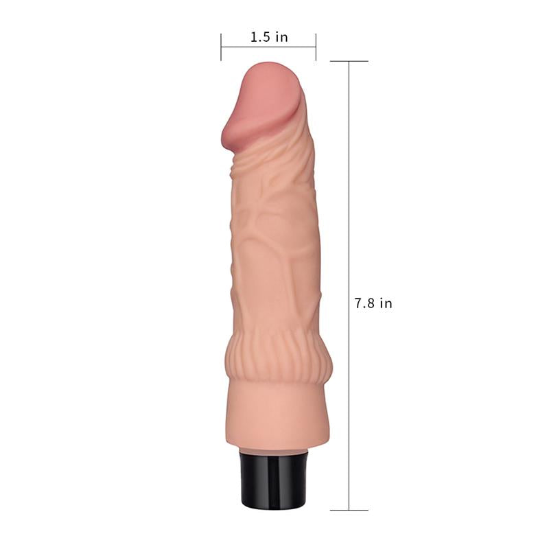 VIBRADOR REALISTICO SOFTEE 7.8" FLESH