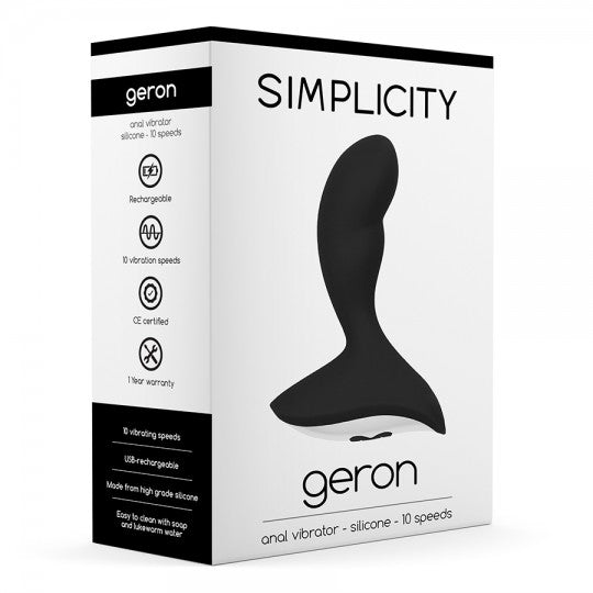 VIBRADOR ANAL RECARREGÁVEL GERON SIMPLICITY