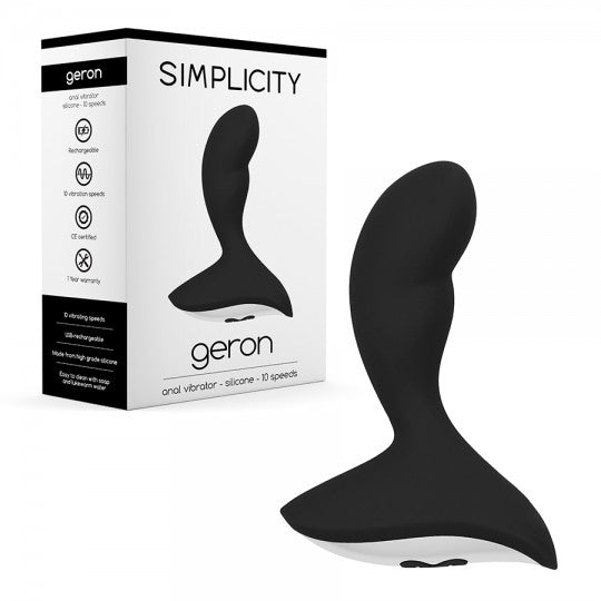 VIBRADOR ANAL RECARREGÁVEL GERON SIMPLICITY