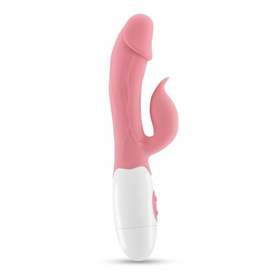 VIBRADOR COM ESTIMULADOR DE CLITÓRIS MOCHI E LUBRIFICANTE À BASE DE ÁGUA INCLUÍDO CRUSHIOUS