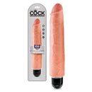 VIBRADOR REALÍSTICO KING COCK VIBRATING STIFFY 10” BRANCO