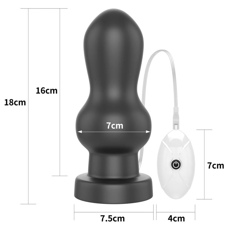 PLUG ANAL COM VIBRAÇÃO 7" RAMMER