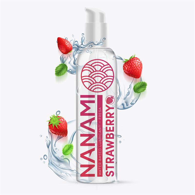 NANAMI LUBRIFICANTE À BASE DE ÁGUA COM SABOR A MORANGO 150 ML